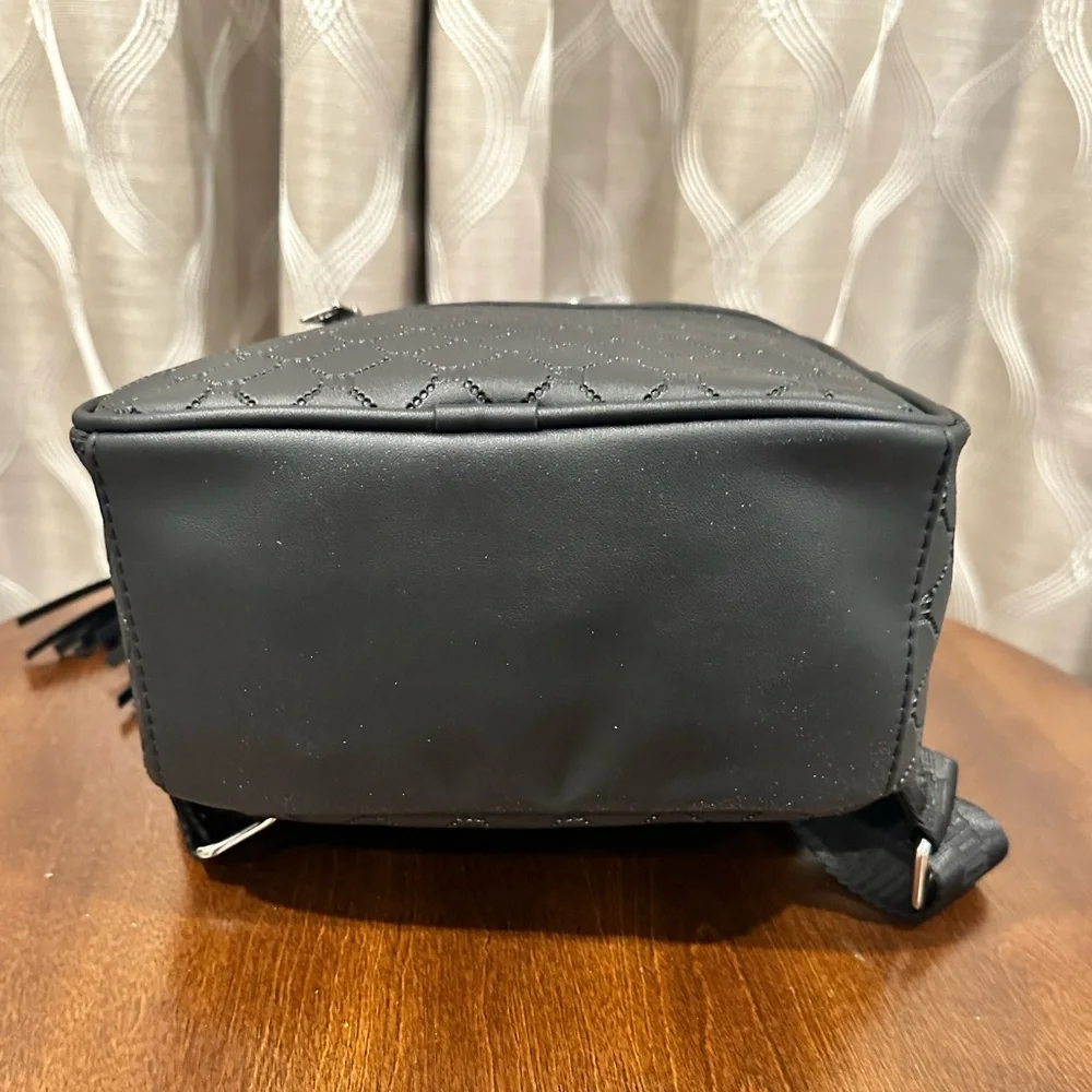 Steve Madden, Black, Faux Leather Backpack - Picture 8 of 11